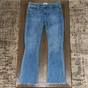 PAIGE Manhattan Boot Jeans Bistro Distressed